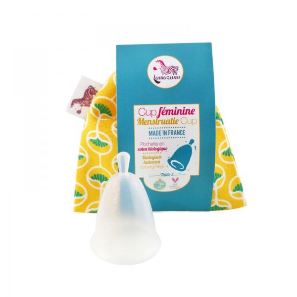 Cup féminine - Taille 2 - Fabriquée en France (coupe menstruelle)-Lamazuna