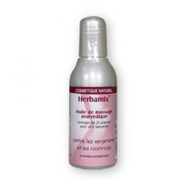 Huile de Massage Ayurvédique Anti-Vergetures et Cicatrices-Herbamix
