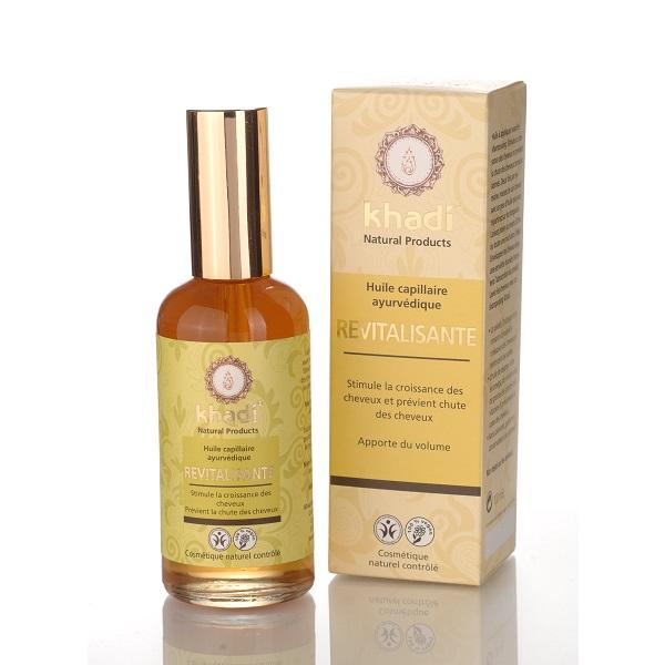 Huile de Soin Capillaire Ayurvédique Revitalisante Khadi 100% Naturelle