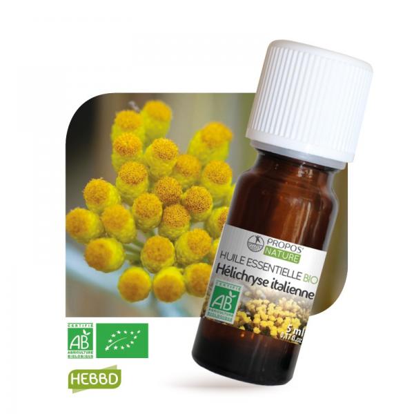 Huile essentielle d'Hélichryse italienne Bio 100%pure et naturelle-Propos'Nature