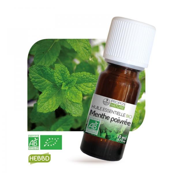 Huile essentielle de Menthe Poivrée Bio 100% pure et naturelle-Propos'Nature