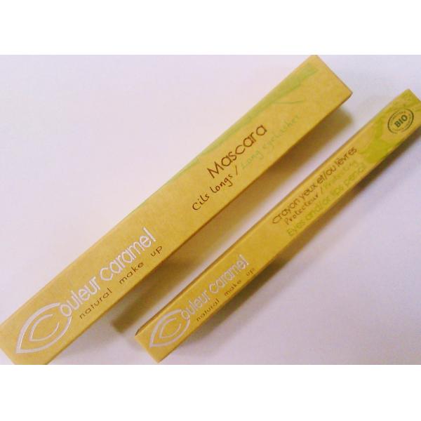 Idée Cadeau Maquillage des Yeux : Mascara Noir + Crayon Noir Couleur Caramel