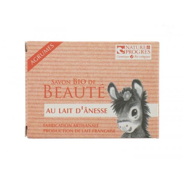 Savon Bio de Beauté Lait d'Anesse-Agrumes-Fabrication artisanale-Cosmo Naturel