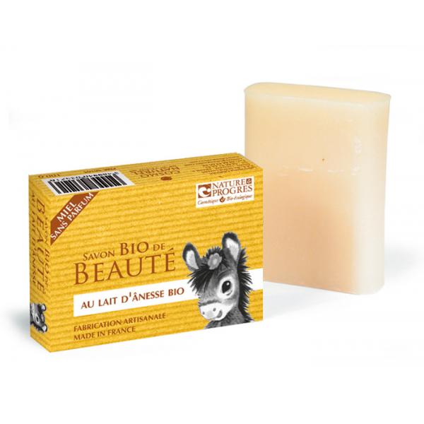 Savon Bio Lait d'Anesse-Miel Sans Parfum Fabrication artisanale-Cosmo Naturel