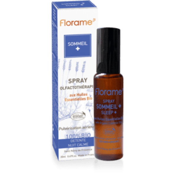 Spray d'Olfactothérapie aux huiles essentielles bio Sommeil + 100% Bio Florame